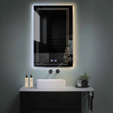 LED Spiegel Vertikal | Touch-Schalter | Anti-Beschlag-Funktion | Einstellbare Farbtemperatur - Reyze Seria Good Vibes Model 3